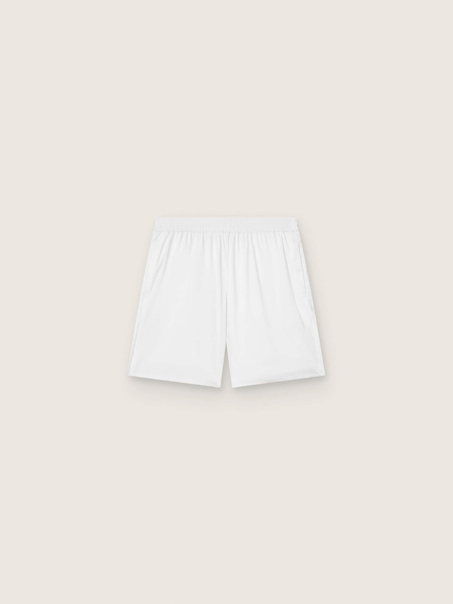 メンズホワイトスポーツショーツ