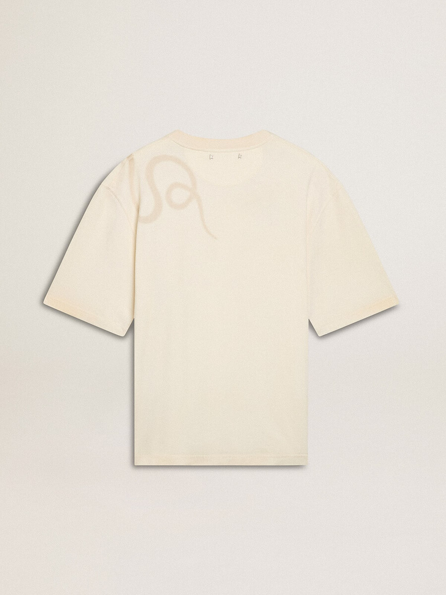 cny着用ホワイトリラックスフィットtシャツ